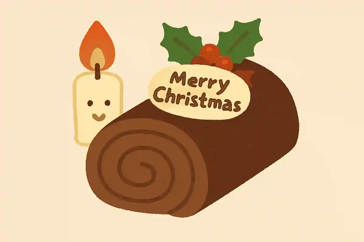 クリスマスケーキの一つ「ブッシュドノエル」とはどういう意味でしょう？