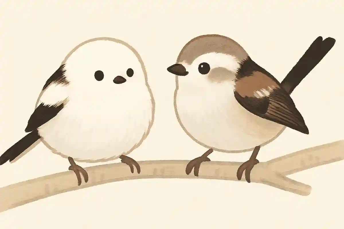 シマエナガとエナガの外見の違いは何でしょうか？NEW!