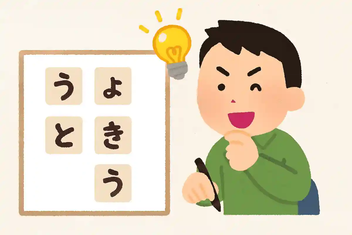 「う」「ょ」「と」「き」「う」並び変えてできる言葉は？NEW!