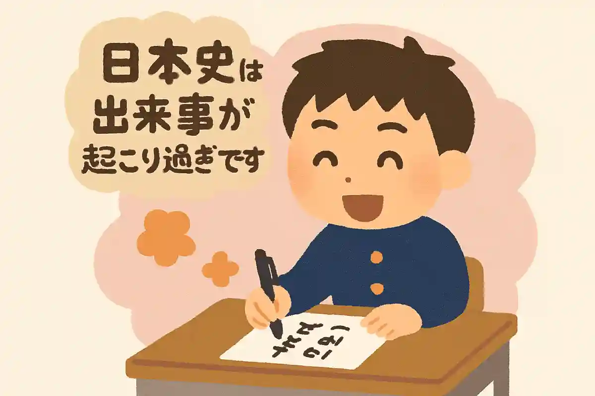 出来事が 起こりすぎです 日本史はNEW!