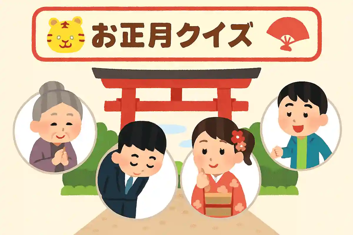 鳥居をくぐる前の正しい作法は次のうちどれ？