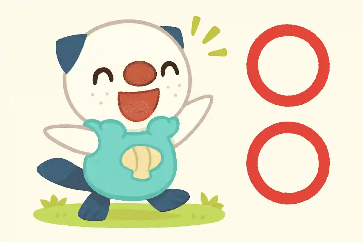 ミジュマルの わざがきまって にじゅうまるNEW!