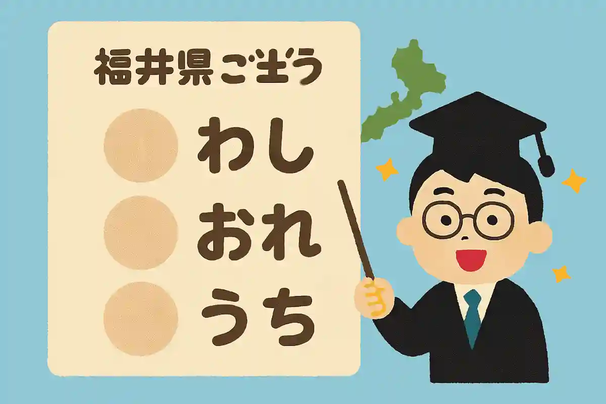 福井県の方言で「私」を意味する言葉は次のうちどれでしょうか？NEW!