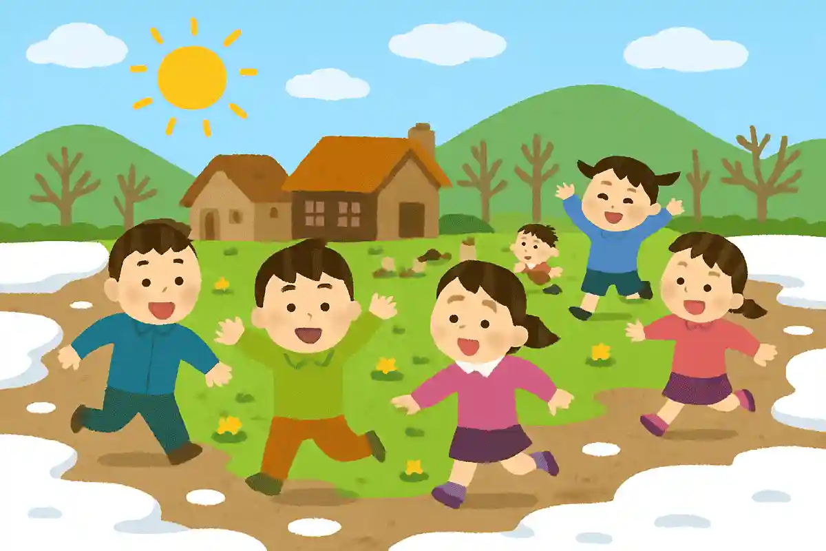 雪とけて 村いっぱいの 子どもかなNEW!小林一茶