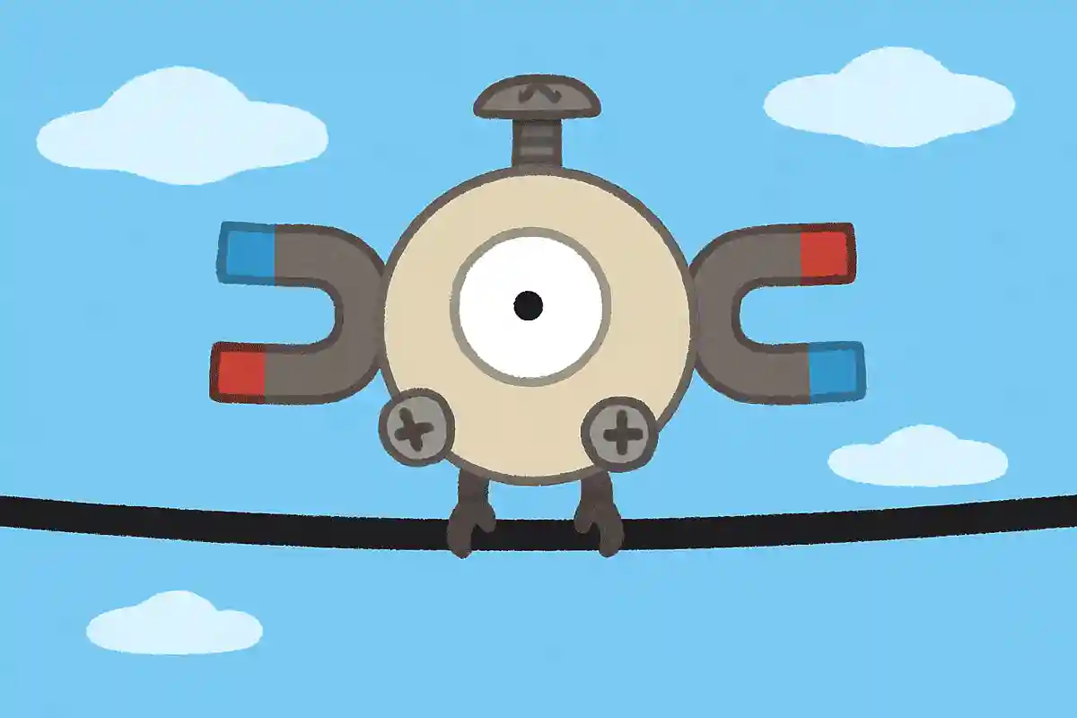 でんせんに とまったコイルが いっこいるNEW!