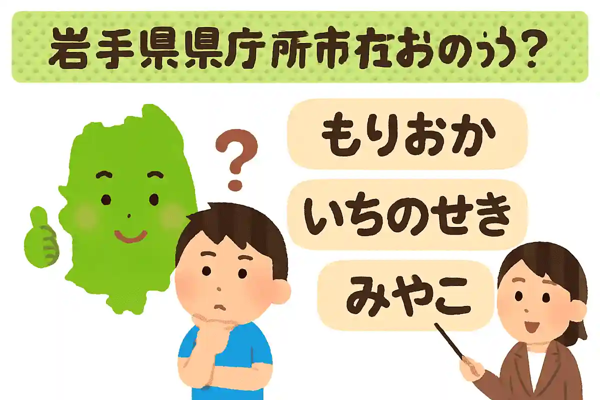 岩手県の県庁所在地は次のうちどれでしょうか？NEW!