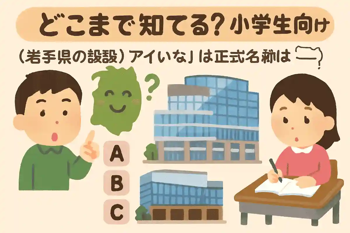 岩手県にある施設「アイーナ」の正式名称は次のうちどれでしょうか？NEW!