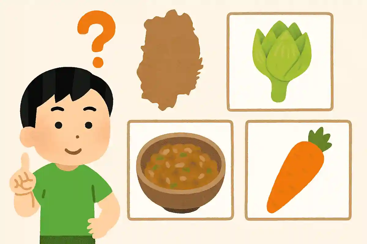 岩手県のご当地グルメ「ばっきゃ味噌」に入っている野菜は次のうちどれでしょうか？NEW!