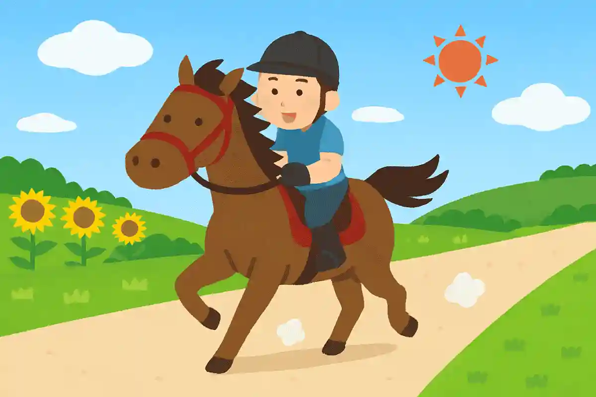 風切って たてがみ揺らす 夏の道NEW!