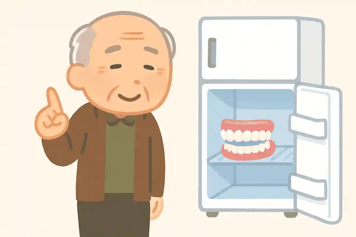 入れ歯どこ 冷蔵庫です 冷えてますNEW!