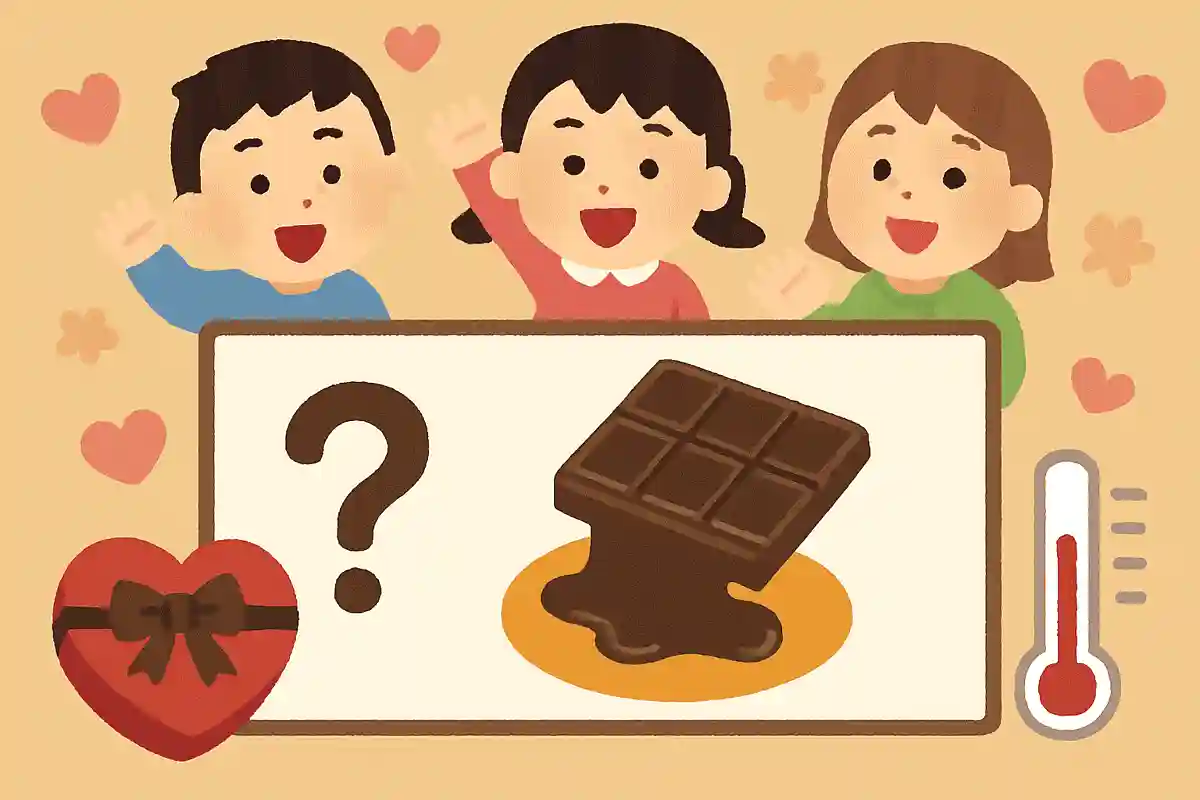 チョコレートが溶け出してしまう温度はどのくらいでしょうか？NEW!