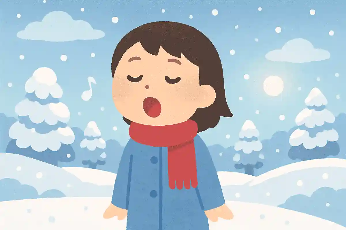 ソプラノの ような雪だと 思う朝NEW!