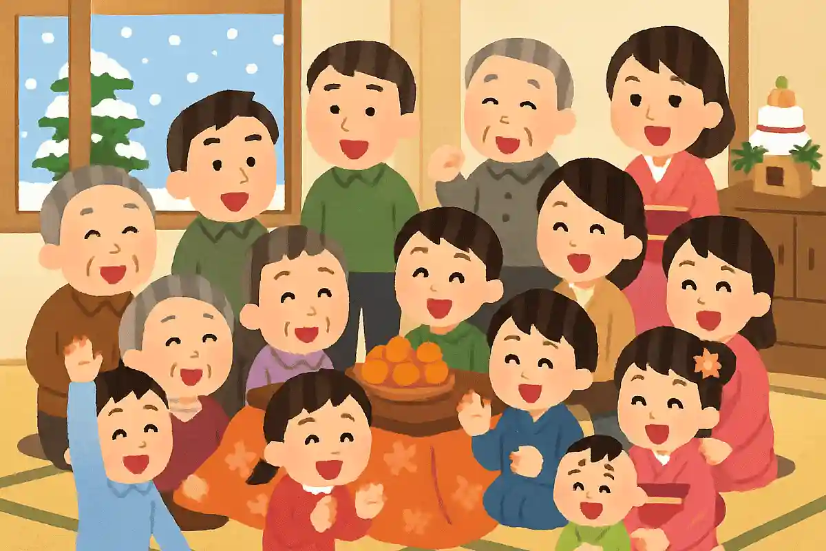 お正月 親戚いっぱい 大賑わいNEW!