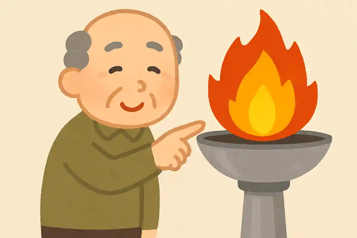 オリンピックの聖火は何の熱を利用したひでしょうか?