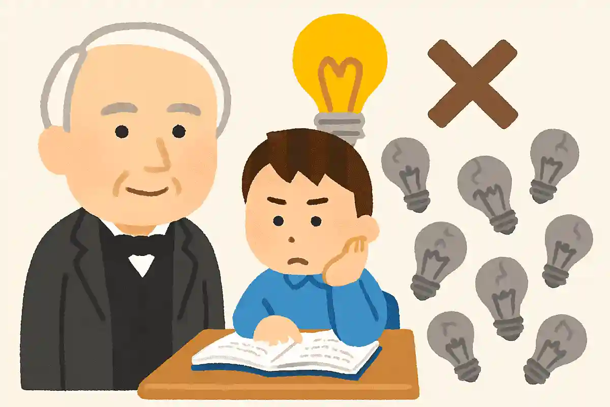 私は失敗したことがない。うまくいかない方法を1万通り見つけただけだNEW!トーマス・エジソン