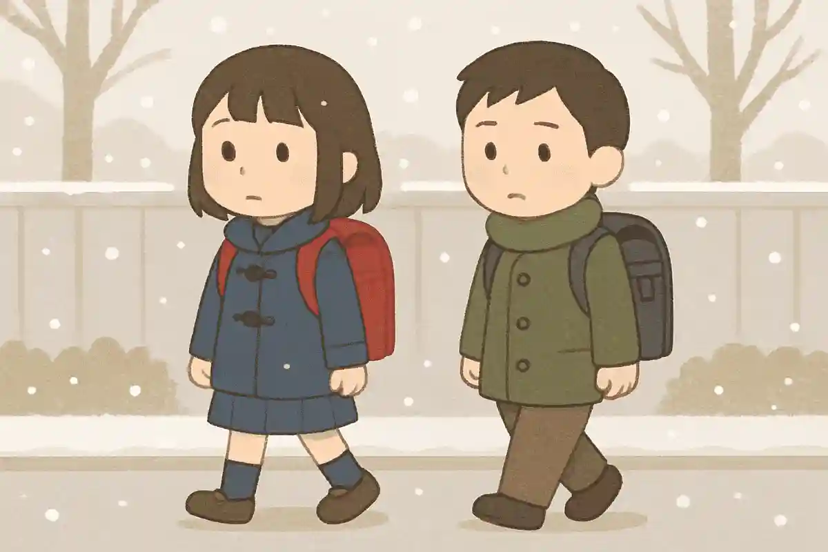 初雪や 他人行儀の 通学路NEW!