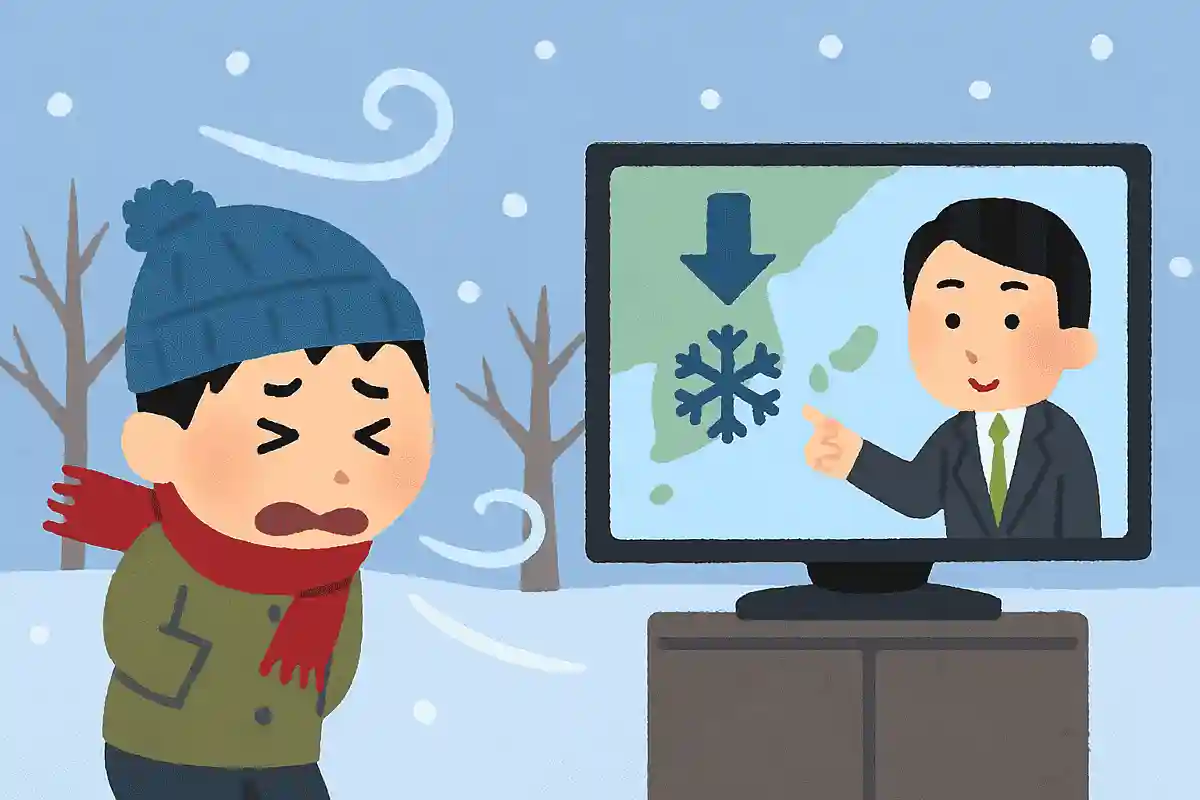 北風は 寒波を知らせる 天気予報NEW!