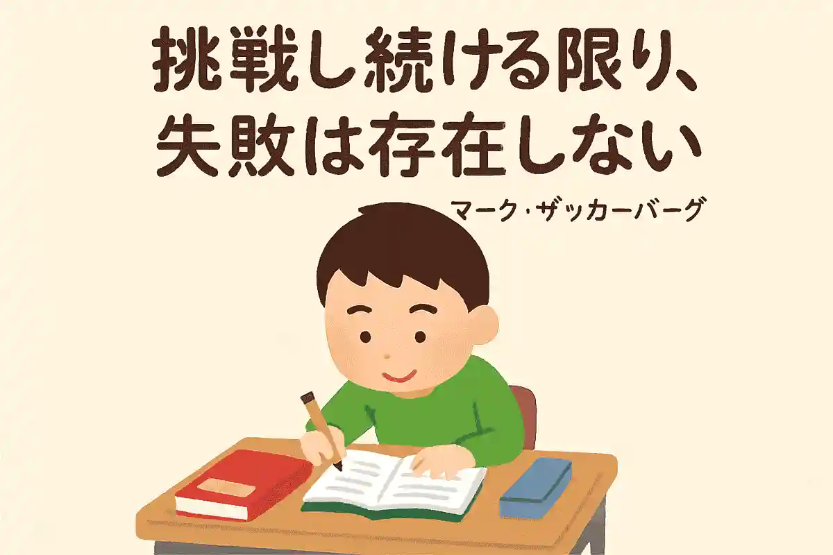 挑戦し続ける限り、失敗は存在しないNEW!マーク・ザッカーバーグ