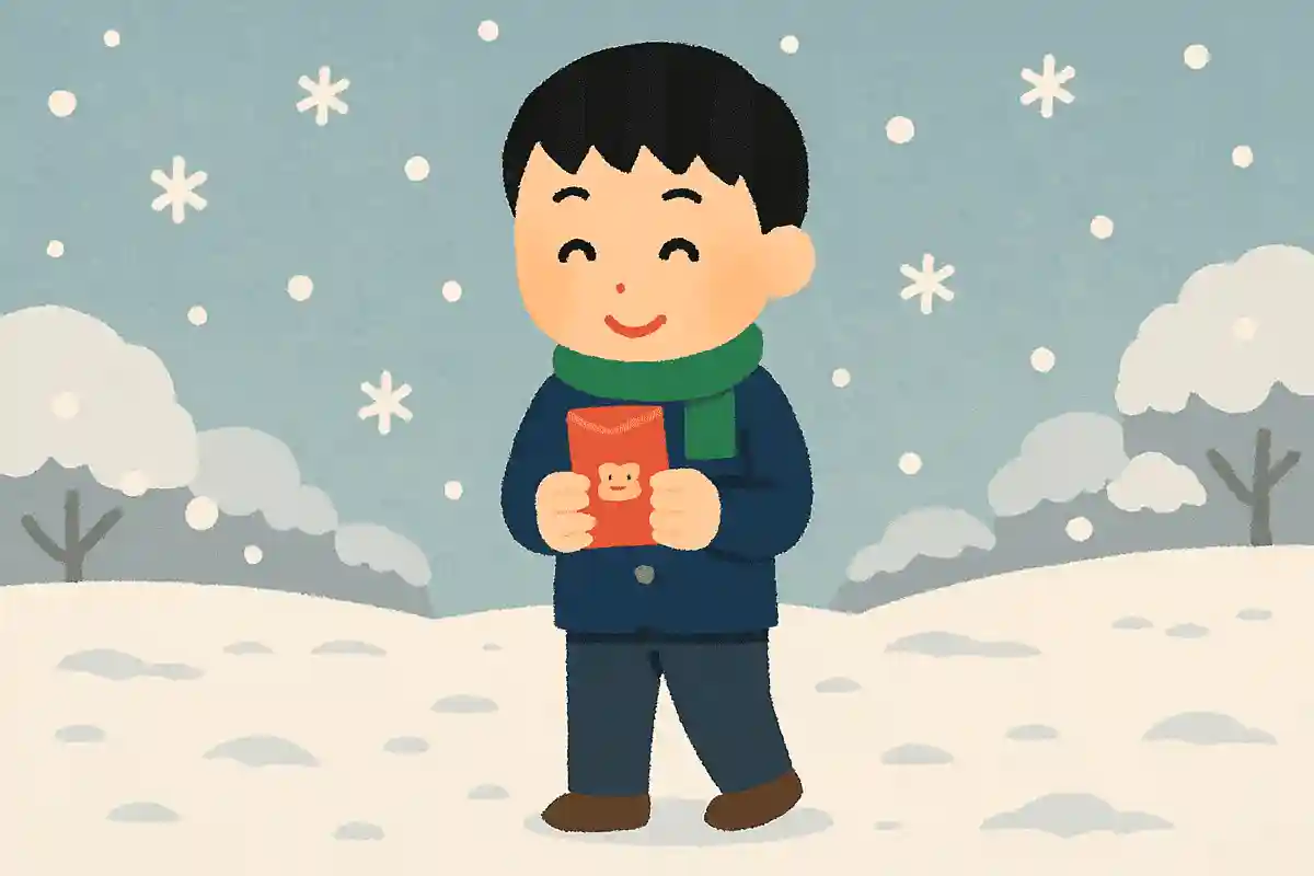 お年玉 雪と同じに 溶けにけりNEW!