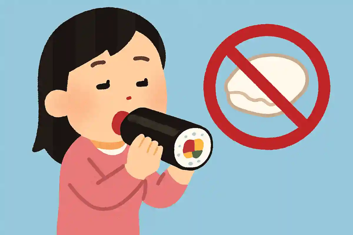 恵方巻きを食べるときにやってはいけないことは何？