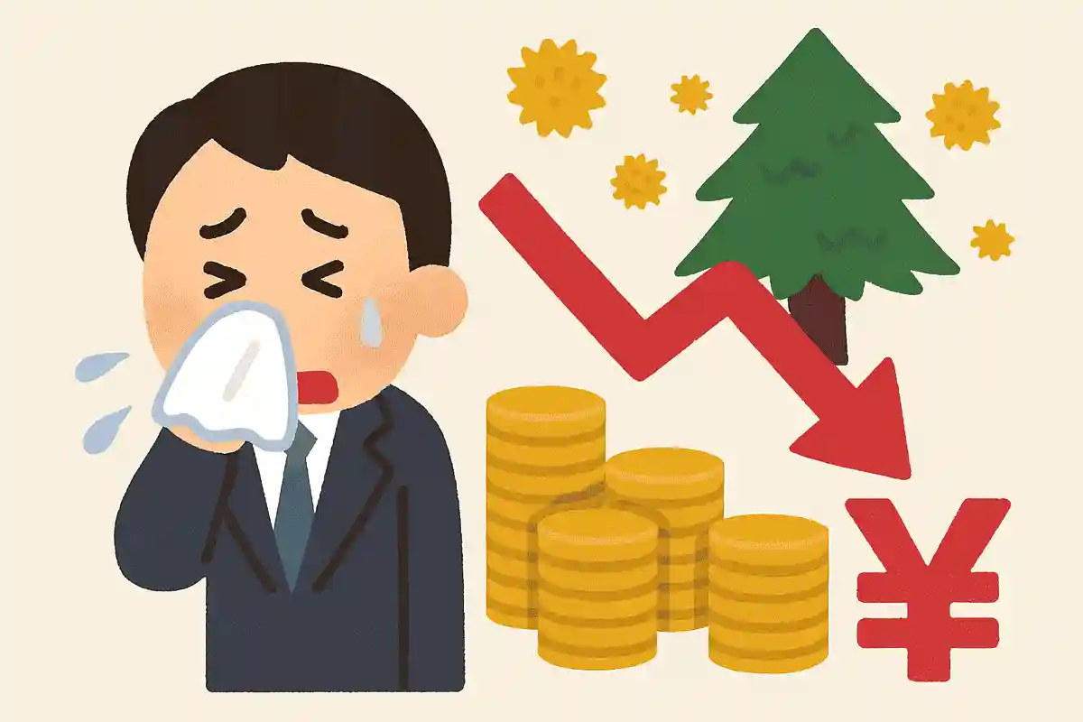 花粉症が引き起こす経済損失は1日あたり約2450億円NEW!