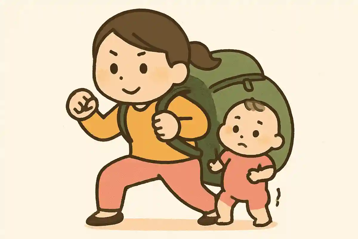 備えよし！ リュックパンパン！ 足パンパン！NEW!