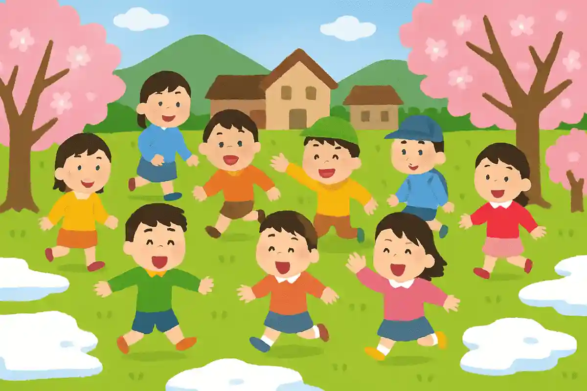 雪とけて 村いっぱいの 子どもかなNEW!小林一茶