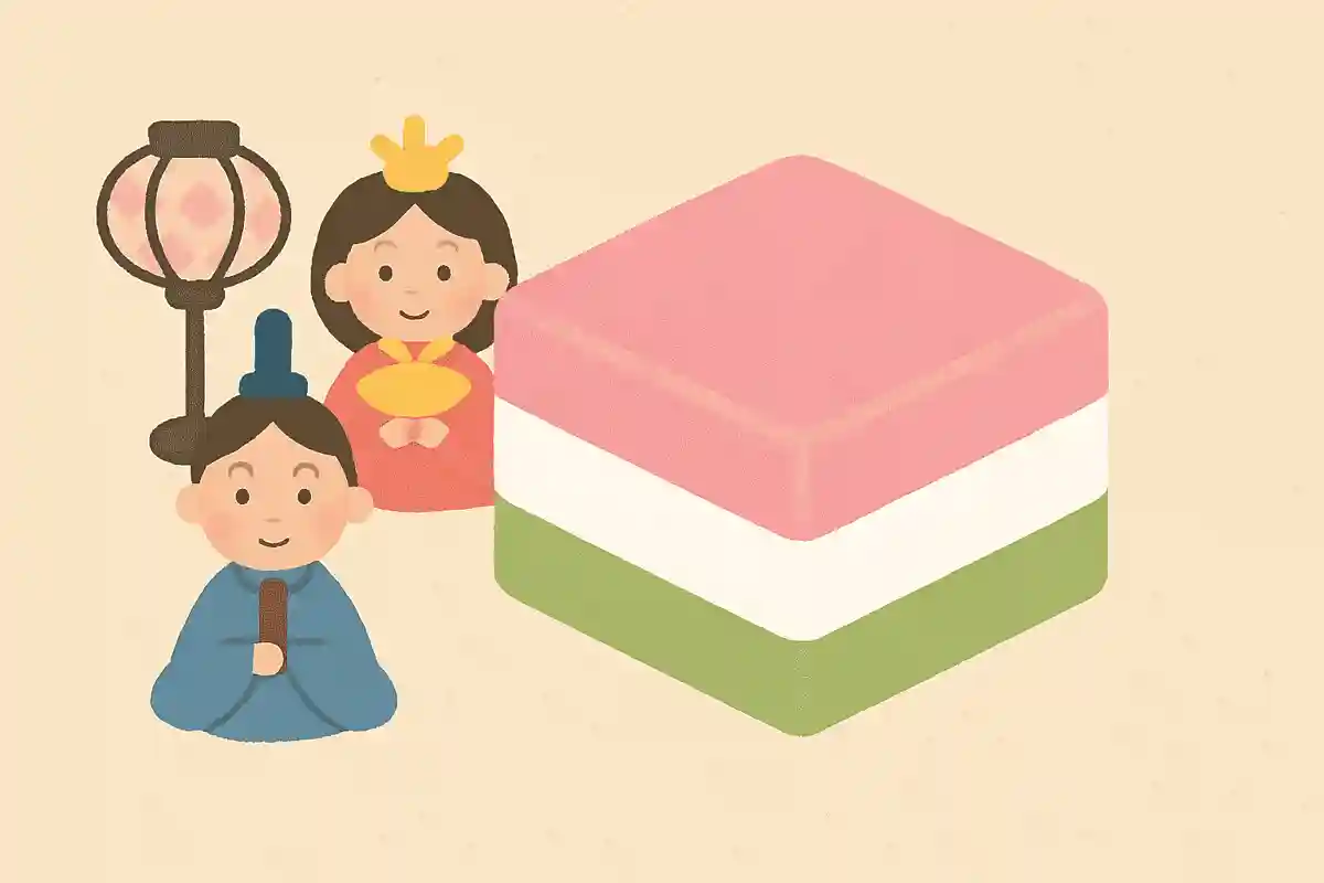 히시모치의 색은 위에서부터 각각 무슨 색일까요?