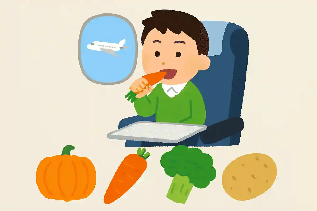 飛行機の中で食べるように作られた野菜があります。その野菜はどれでしょう？NEW!