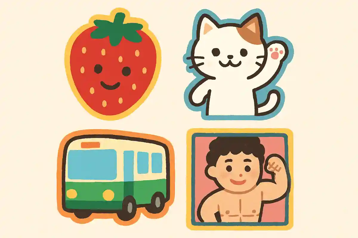 平成レトロブームの一つとして再注目されているシールはどれでしょう？NEW!