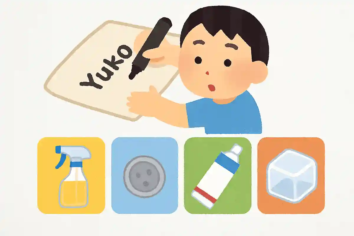 油性ペンで布に名前を書く時、あるものをかけると滲みません。あるものとはなんでしょう？NEW!