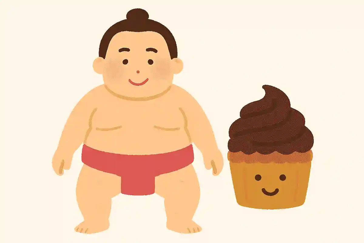 重量級の力士のことを指して使う、甘いお菓子のような単語はなというでしょうか。NEW!