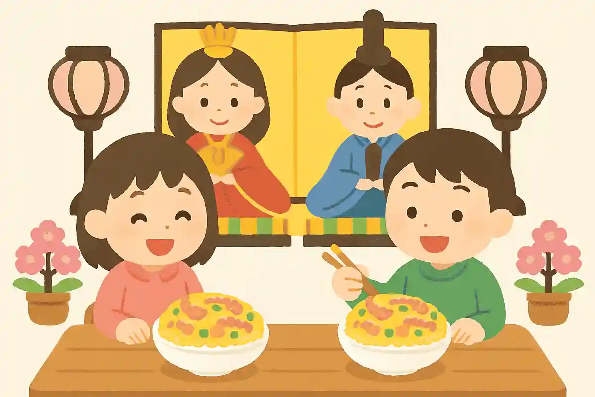 히나마쓰리에는 지라시스시를 먹는다NEW!