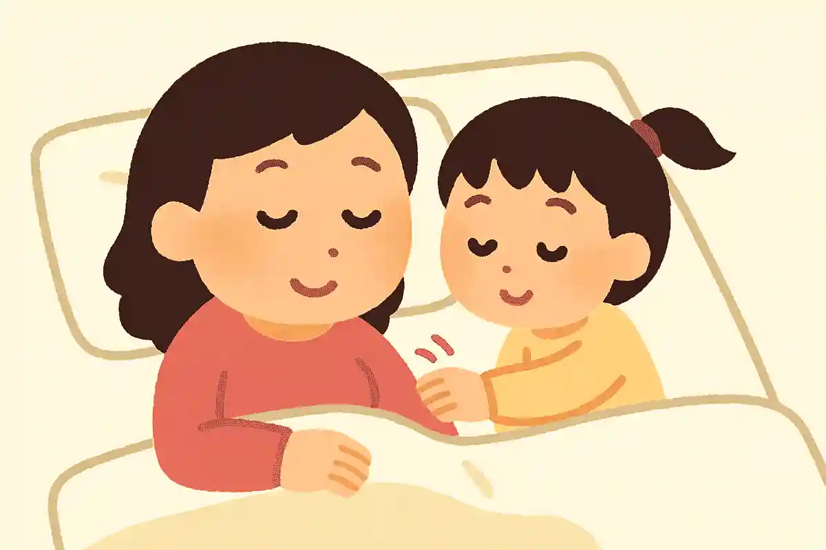 添い寝する わたしをトントン する娘NEW!