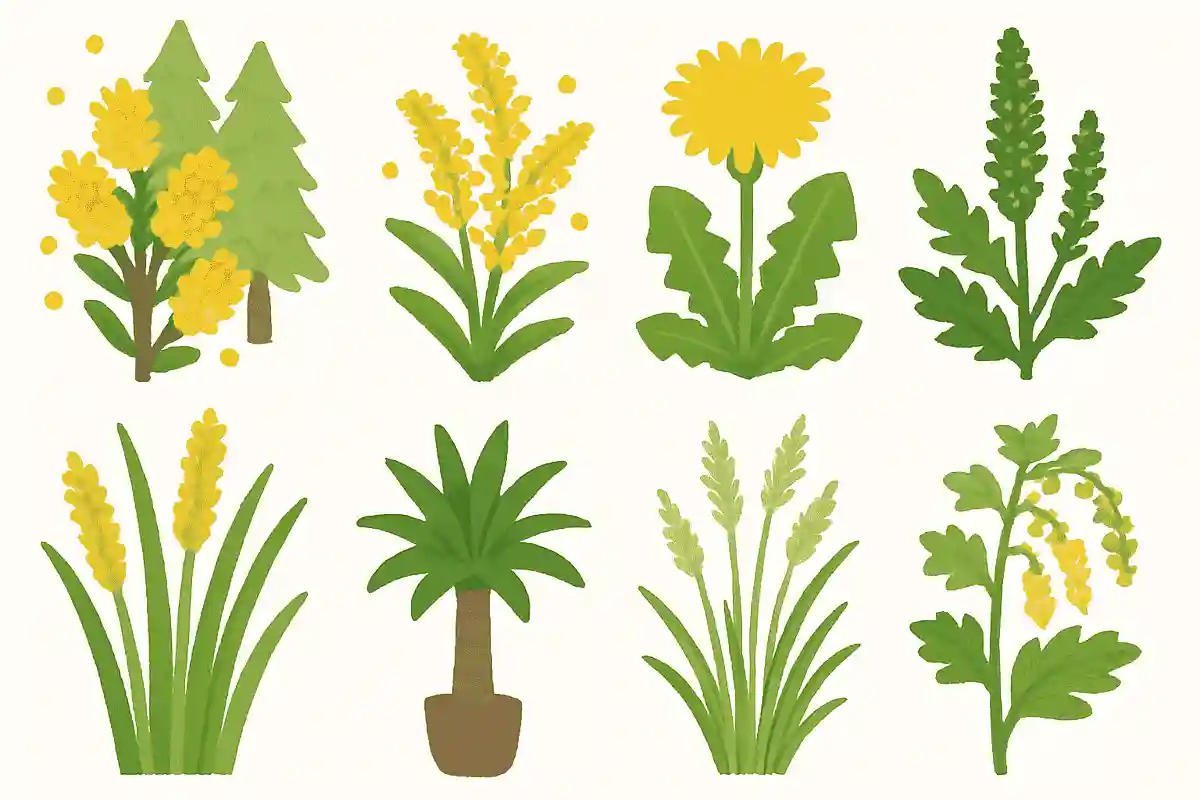 花粉症の原因となる花粉を持つ植物は約60種類あるNEW!