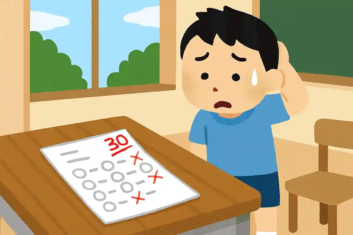 The test I had put away was somehow on the table.NEW!