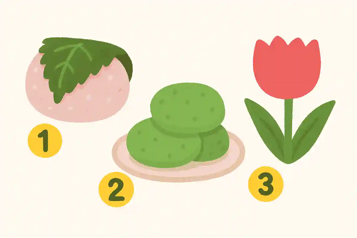 3月のお餅ではないのは、次のうちどれでしょうか？NEW!