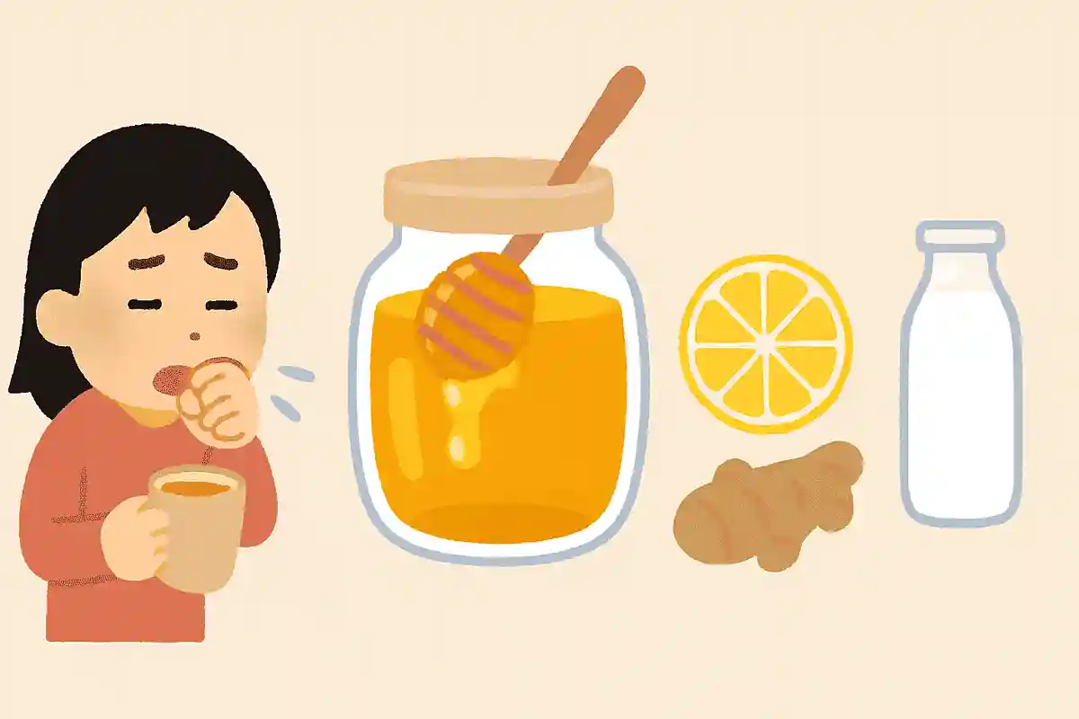 咳が止まらないときはハチミツに何を入れたものを飲むといいでしょう？NEW!
