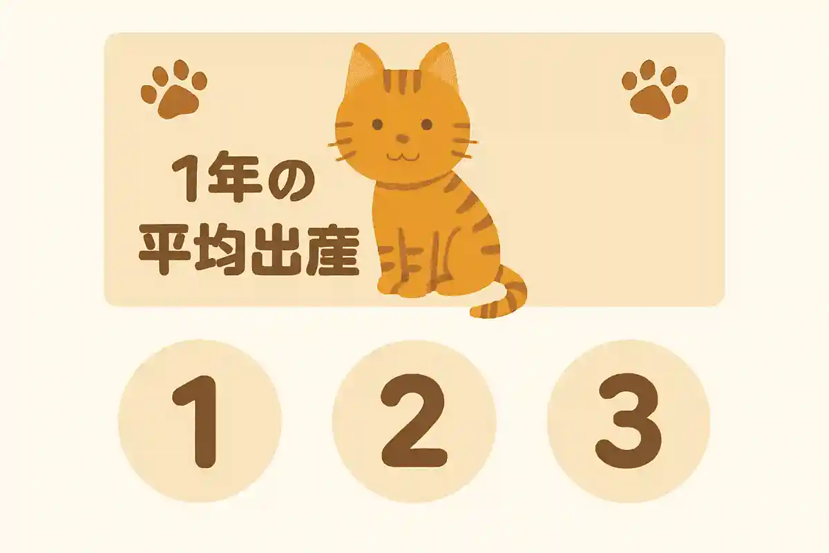 猫の1年の平均出産回数は何回？NEW!