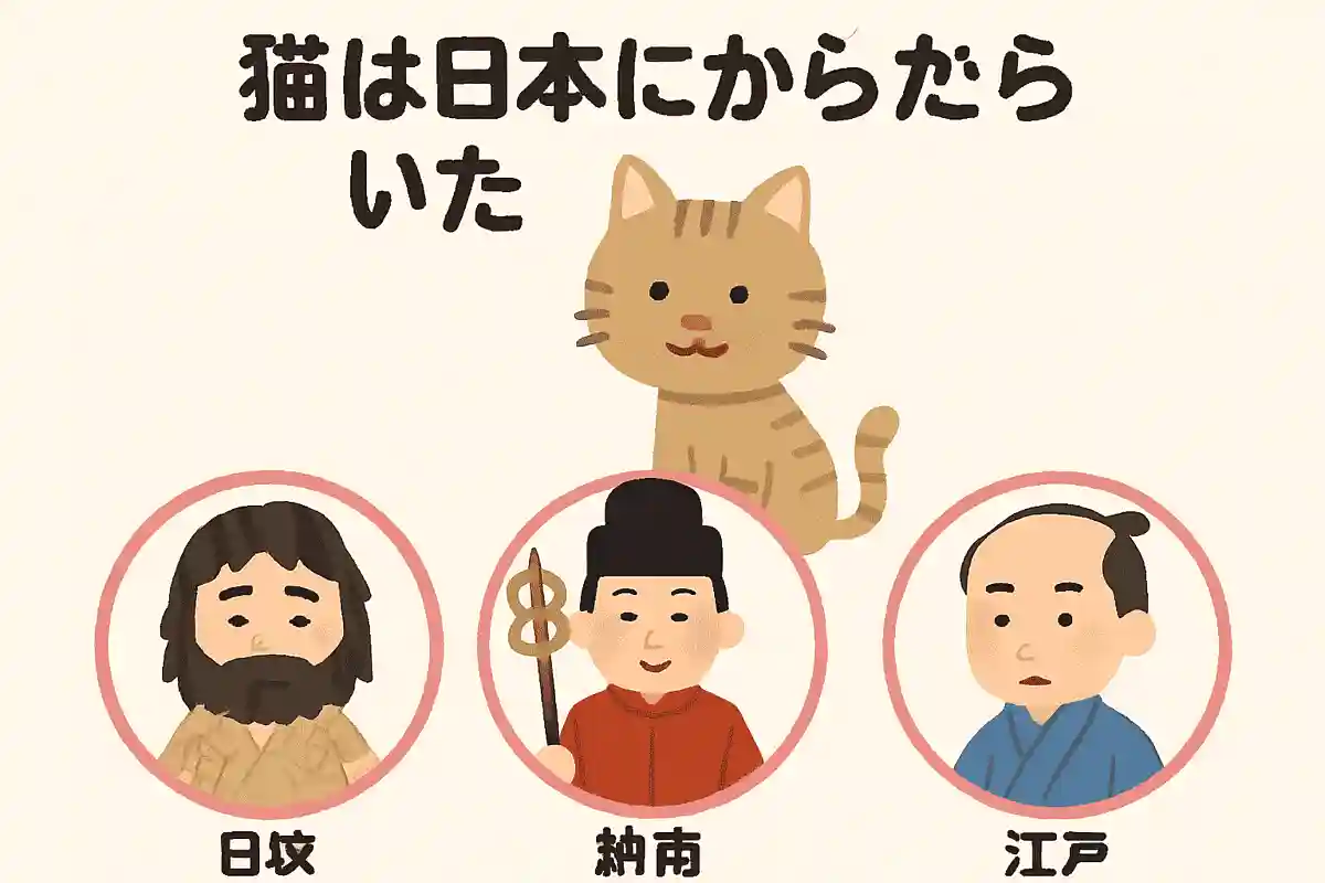 猫は日本に何時代からいたとされている？NEW!