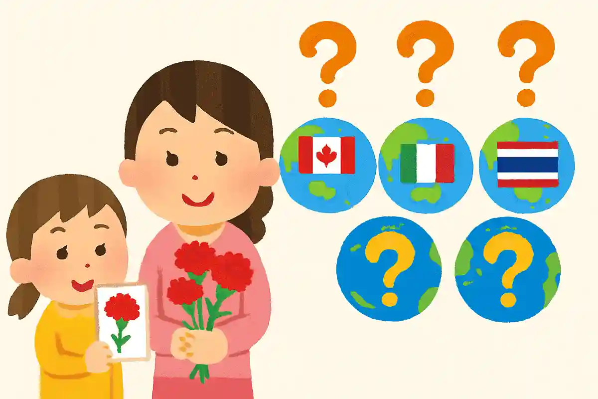 일본과 미국의 어머니의 날은 5월 둘째 주 일요일인데, 다른 나라는 어떤가요?NEW!