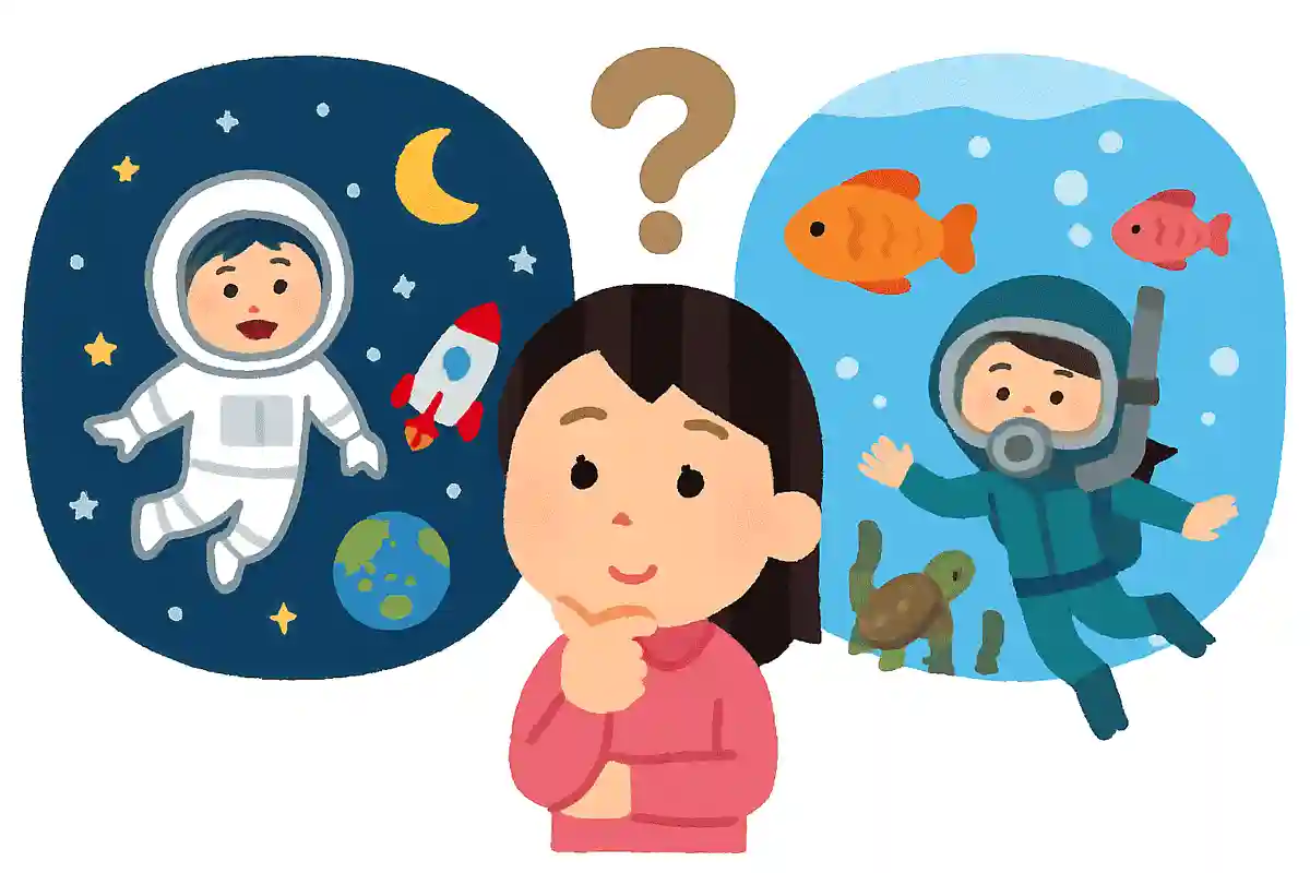 もしも宇宙or水中で暮らせるとしたらどっちを選ぶ？NEW!