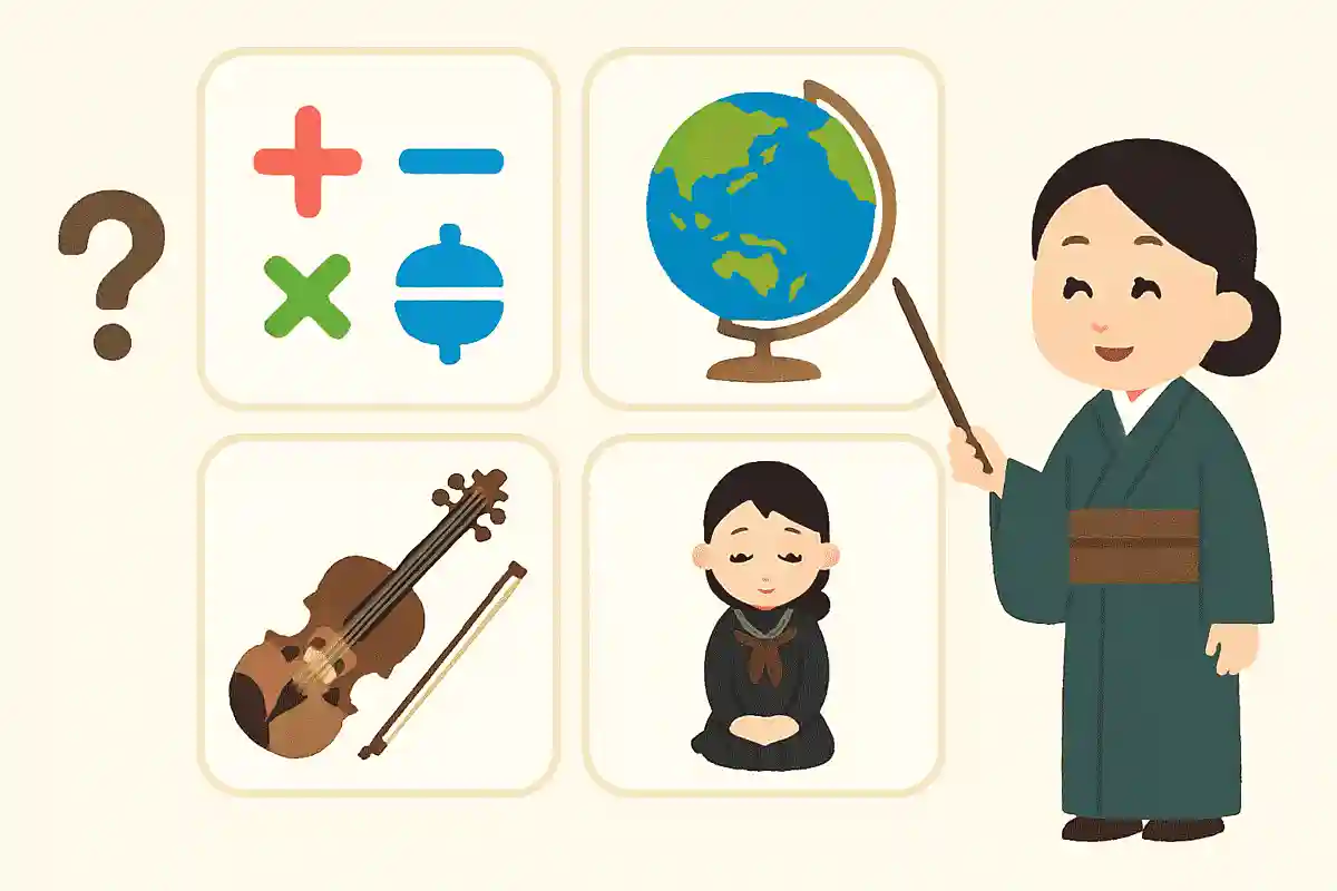 메이지 시대의 여자학교에서 가르쳤던 것은 무엇일까요?NEW!