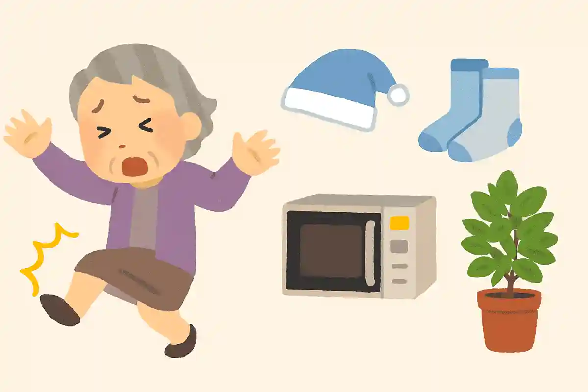 高齢者の転倒のリスクを上げる意外な原因になるものはどれ？NEW!