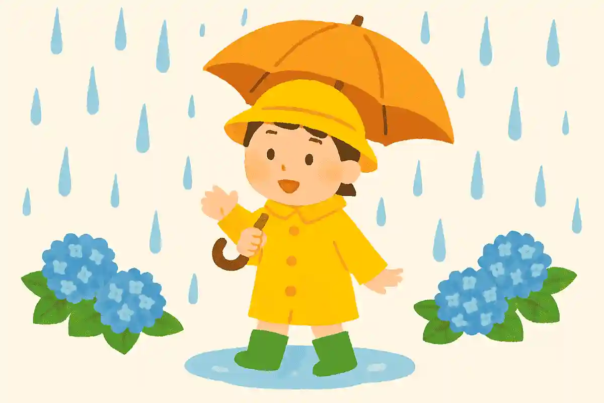 雨がたくさん降っている時は何をはくでしょう？