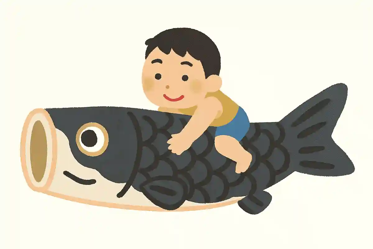 真鯉の背中に、しがみつく男の子が描かれている鯉のぼりがあります。その男の子とは誰でしょうか？