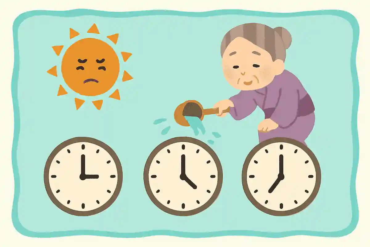 打ち水をおこなうのに適していない時間帯は、つぎのうちどれでしょうか？NEW!