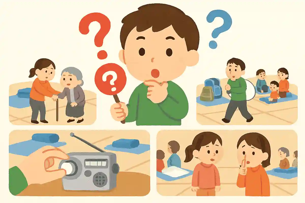 避難所で大切なことは？NEW!