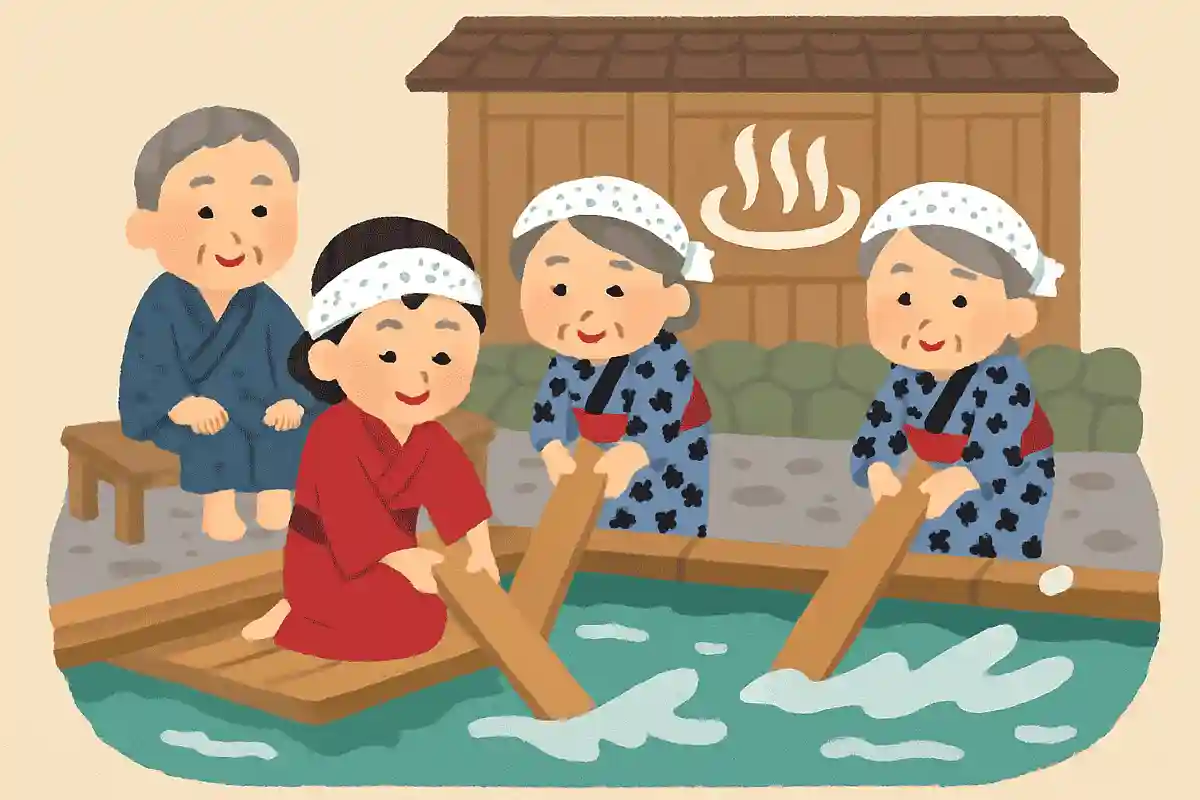 群馬県を代表する三大温泉の一つで、「湯もみ」のショーが有名な温泉地はどこでしょう？