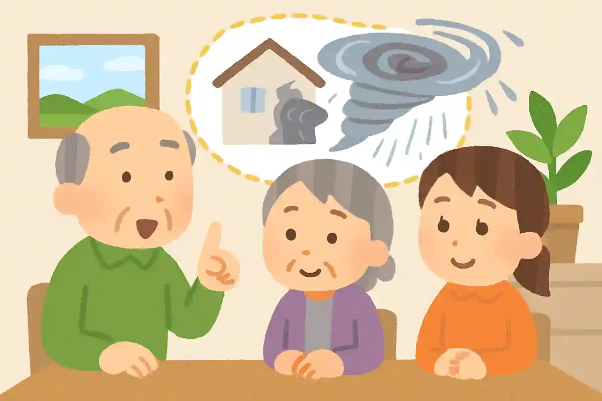 台風の災害に備えて家族内であらかじめ決めておくと良いことは何でしょうか？